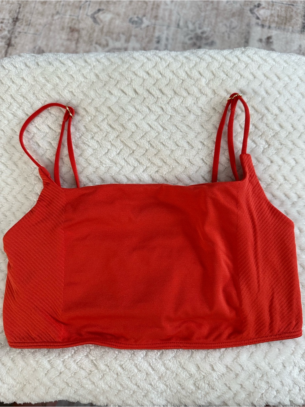 Anthropologie crop cami sport bra